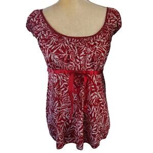 𝅺JULIE'S Red White Short Sleeve Closet Maternity